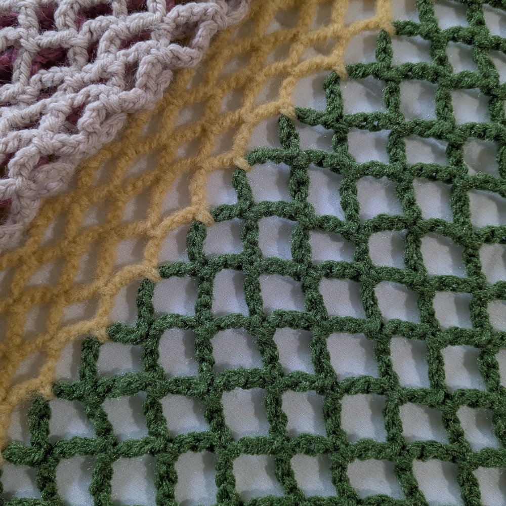 Hand Crafted Colorful Crochet Blanket - Picture 5 of 7